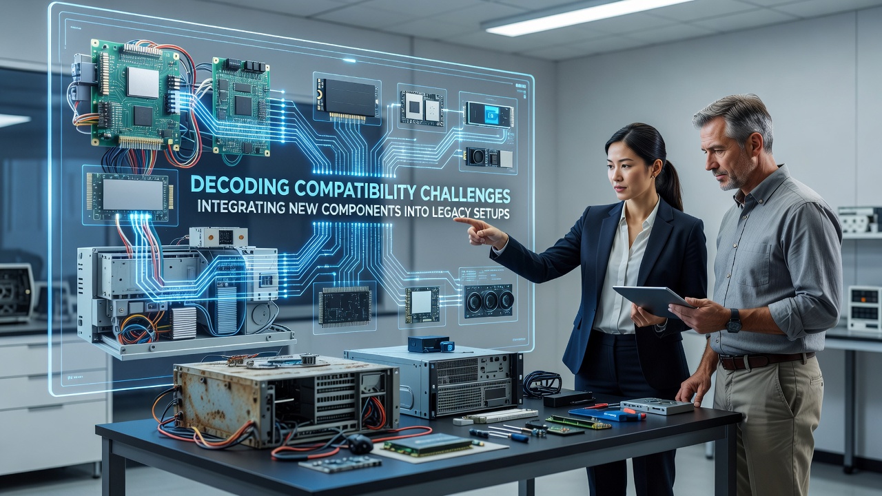 Network diagnostic tools analyzing compatibility between legacy and modern IT infrastructure components